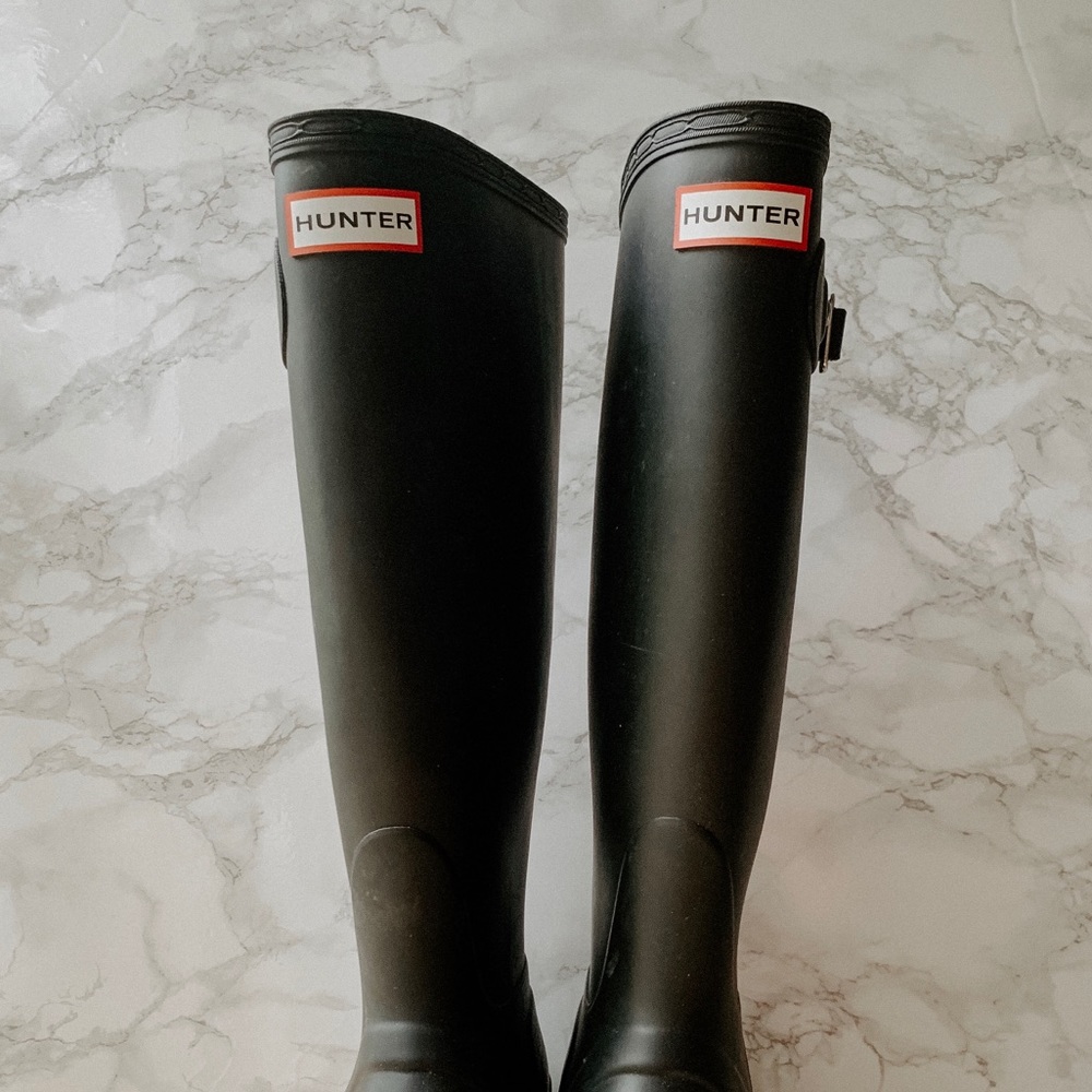 Hunter Original Tall Boots // Matte Black // 6